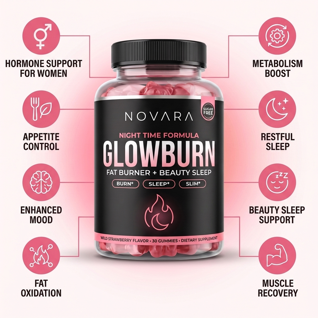 GlowBurn |Nighttime Fat Burner Gummies - Wild Strawberry