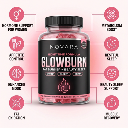 GlowBurn |Nighttime Fat Burner Gummies - Wild Strawberry