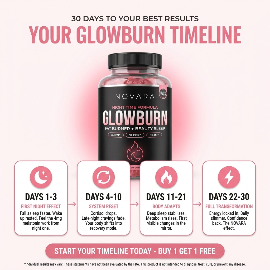 GlowBurn |Nighttime Fat Burner Gummies - Wild Strawberry