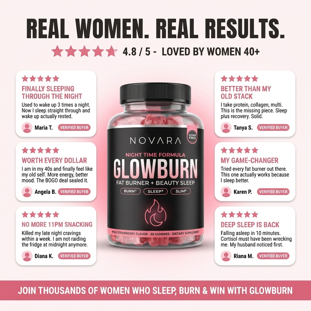 GlowBurn |Nighttime Fat Burner Gummies - Wild Strawberry