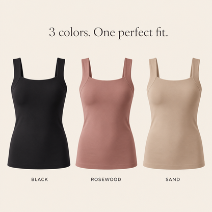 SculptLift Tank | All-Day Smoothing Tank with Built-In Bra