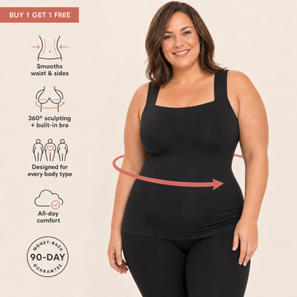 SculptLift Tank | All-Day Smoothing Tank with Built-In Bra