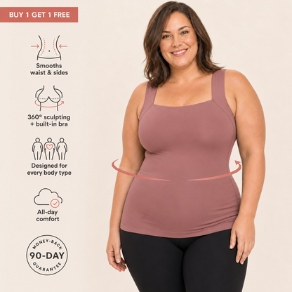 SculptLift Tank | All-Day Smoothing Tank with Built-In Bra