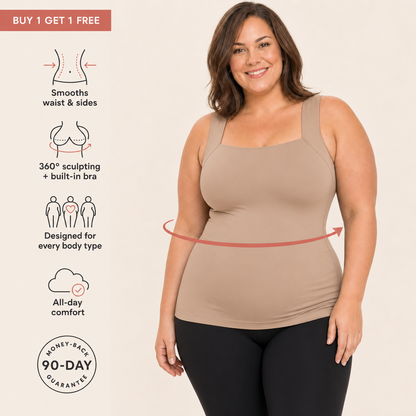 SculptLift Tank | All-Day Smoothing Tank with Built-In Bra